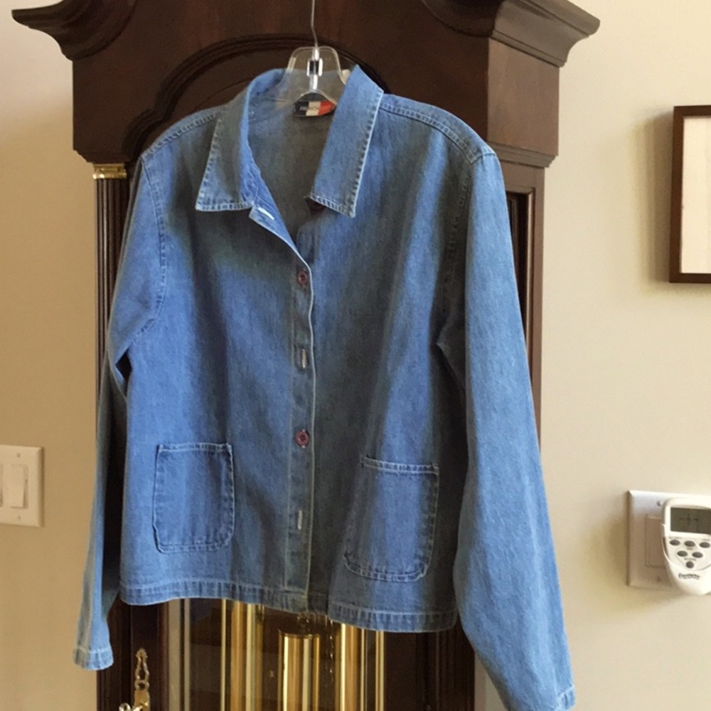 FRENCHCUFF denim jacket. Large NEW